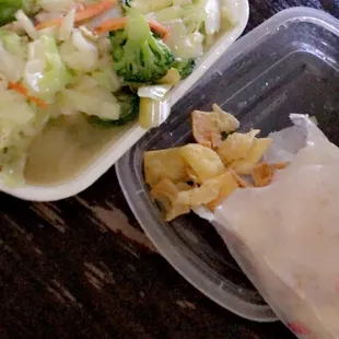 Their supposed "Chow Mein" mind you there are noodles among the veggies.