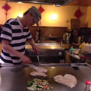 Hibachi chef