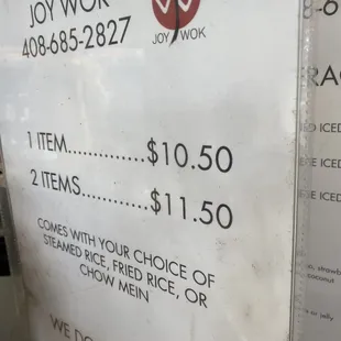 the price of the restaurant