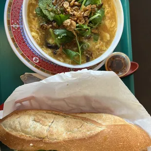 Hot and Sour Soup, Combination Banh Mi (1B)