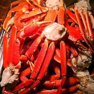 Crab legs, all you can eat! Yum yum