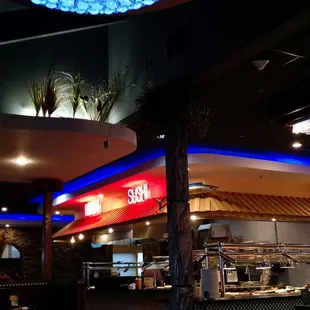 Beautiful lighting overhead