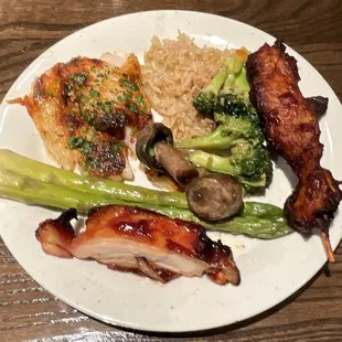 My Selections from the Weekday Lunch Buffet
