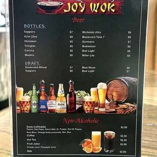 Bar Menu (2 of 2)