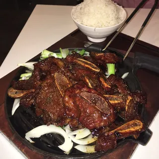 Honey Pepper Short Rib Hot Plate