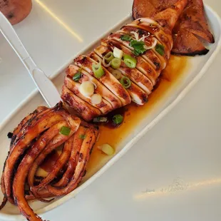 Grilled squid