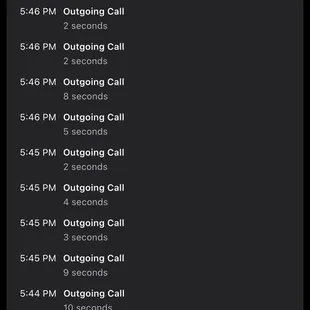 They don't answer their phones