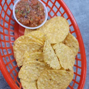 Complimentary chips n salsa