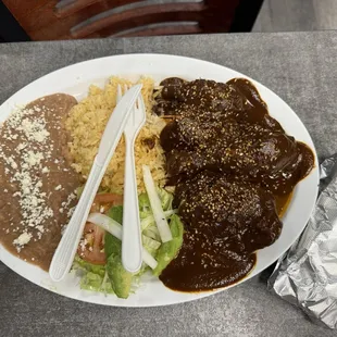 chicken Mole plate