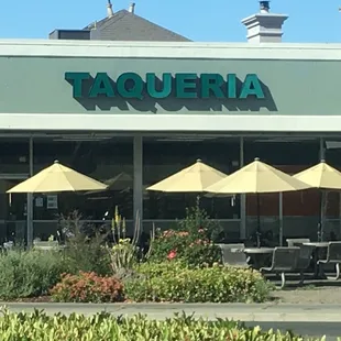 the outside of a taqueria restaurant