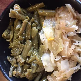 Green beans and cabbage