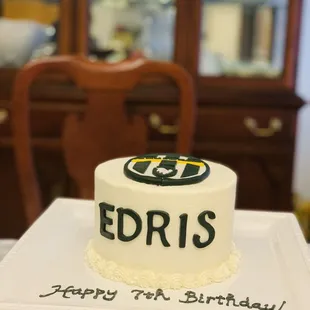 Juventus Soccer Team Theme Custom Cake