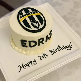 Juventus Soccer Team Theme Custom Cake