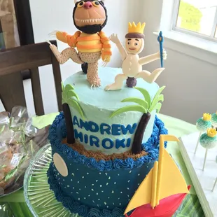 Where the Wild Things Are Theme Birthday Cake