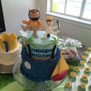 Where the Wild Things Are Theme Birthday Cake, Smash Cake, Cake Pops