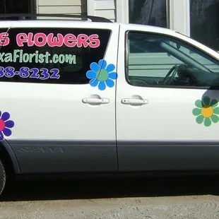 Our Flower Power delivery van