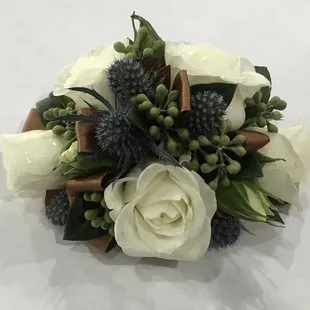 Mother and mother-in-law wrist corsage