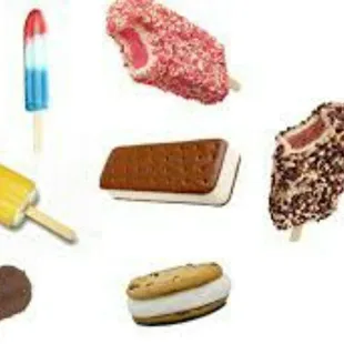 a variety of ice creams