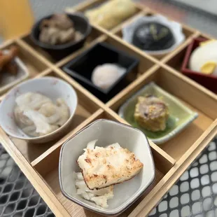 a variety of food items