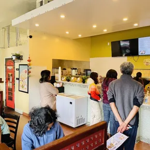 people in a restaurant