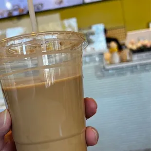 HK milk tea is so smooth (airy)