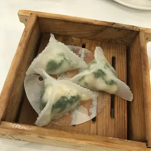 Pea Shoot Dumplings