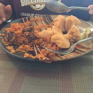 Jollof rice with beef