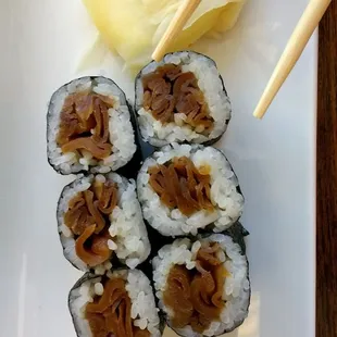 Kampyo (Japanese squash) roll