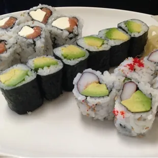 Mixed sushi.