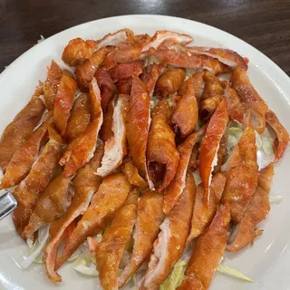 Pork Intestine with Ginger and Green Onion in Iron Plate