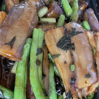 Eggplant Perilla with String Bean