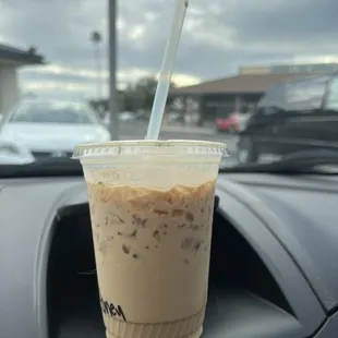 lavender honey latte