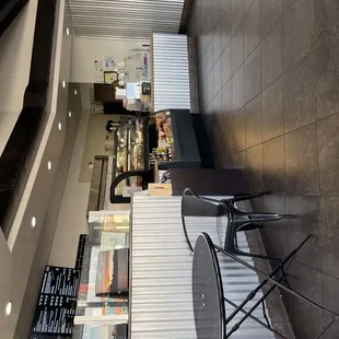 the interior of a coffee shop