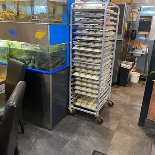 a bakery with lots of baked goods