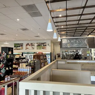 Cafe and grocery area