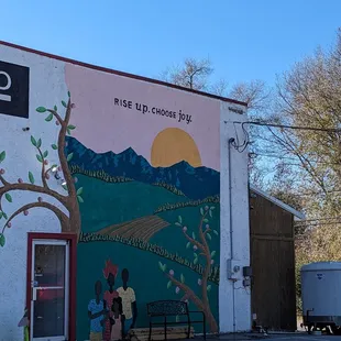 Mural on exterior