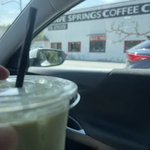 Iced Vanilla Matcha Latte