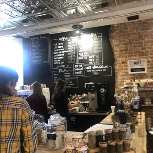 Chalkboard menu