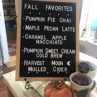 Seasonal flavors October 2021