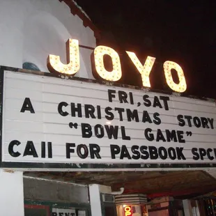 A Christmas Story movie showing on Saturday December 12, 2009.