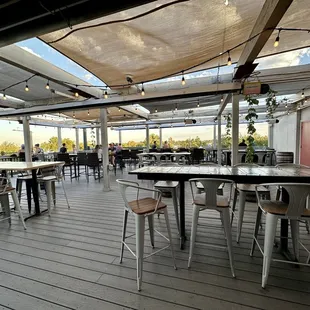 Outdoors patio on the roof top