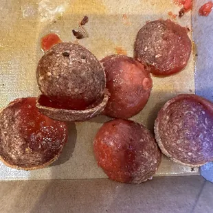 Inedible pepperoni