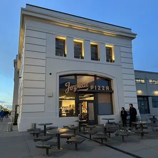 outside