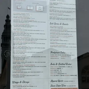 Joyride Pizza Menu 2/2025
