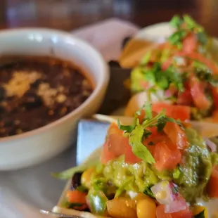 Tacos and black beans