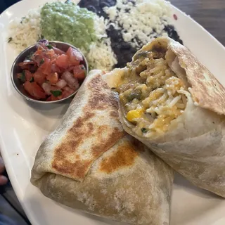 Green Chili Chicken Burrito