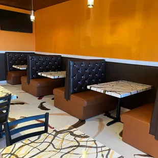the interior of the restaurant