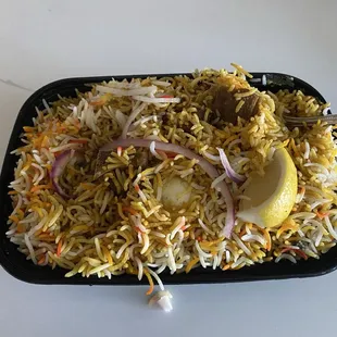 Goat Biryani - yea I asked for low spice today