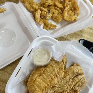 Red Snapper and Large shrimp