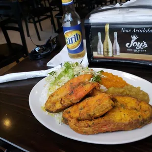 Fried fish plate